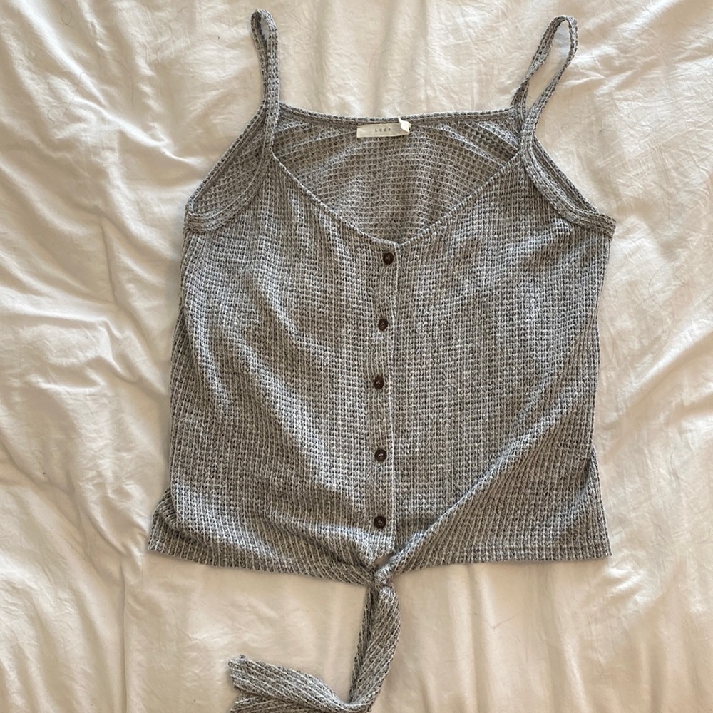 Gray Sweater Tank Top